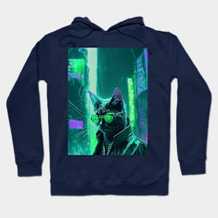 🐈 kitty from the matrix Hoodie